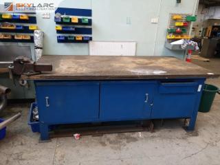 Heavy Duty Steel Workshop Workbench