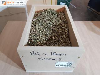 Large Box of New Wood Screws