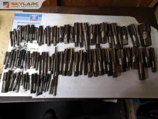 93x Assorted Sizes of Tread Tap Bits