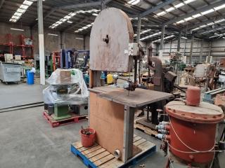 Large Vintage 3 Phase Industrial Band Saw