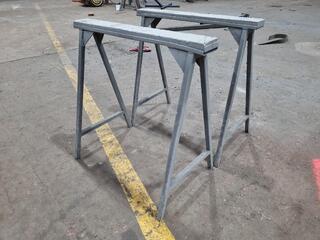 Pair of Steel/wood Sawhorses