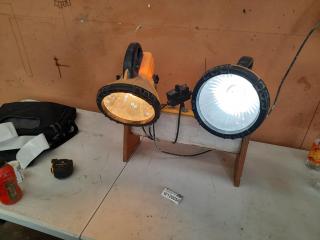 Eclipse 2x36 Watt Energy Saving Worklights Light on Floor Mount