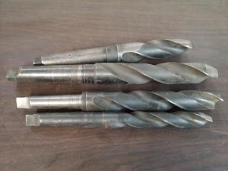 4x Assorted Morse Taper Drill Bits
