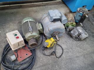 6x Electric Motors, 3-Phase & Single Phase Varieties