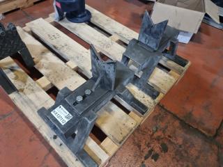 Pair of Heavy Duty Industrial Material Stands