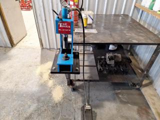 T&E Tools Hydraulic Brake Lining Shoe Loader (With Air Pump)