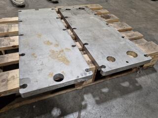 2x Stainless Steel Plates each 950x335x30mm