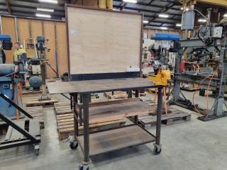 Mobile Steel Workbench w/ Vice