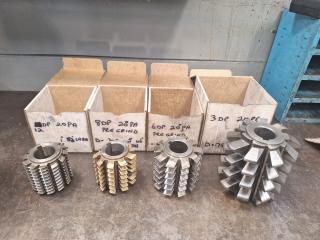 4 x Gear Hobber Cutters