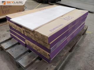 40x Spanish White Body Paterned Wall Tiles by Newker, 10.62m2