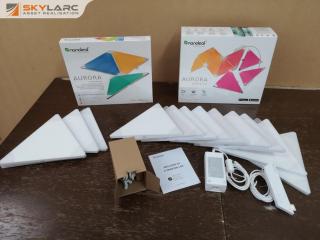 Nanoleaf Aurora Smarter Kit LED Lighting Kit w/ Expansion Pack, New