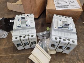 2x Allen Bradley 140G Molded Case Circuit Breakers