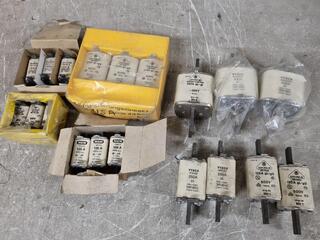 Assorted Heavy Duty Fuses, 500V, from 125A to 630A