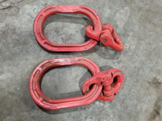 2x Kuplex 240x165mm Master Links w/ Connecting Links