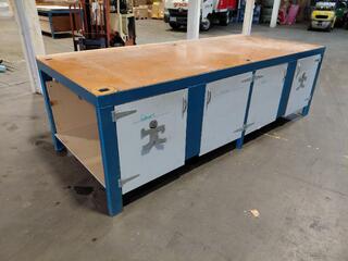 Box Steel Heavy Duty Workbench 3000 x 1200 x 900mm