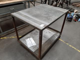 Steel Top and Frame Mobile Workshop Bench/Trolley