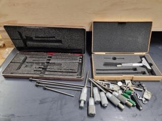 Assorted Micrometer Parts, Components, Accessories