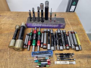 41x Assorted Go-No-Go Plug Gauges