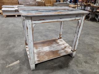 Antiqued Surface Wood Table