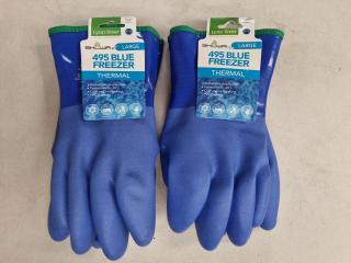 Lynn River 495 Blue Freezer Thermal Gloves, 2x Pairs
