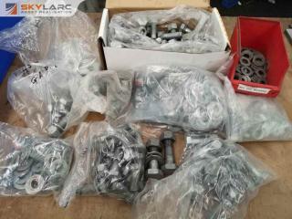40kg of Assorted M20 HDG Nuts, Bolts,, Washers