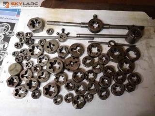 60+ Assorted Tap & Threading Dies