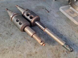 2x BT40 Tool Holders w/ End Mill Mount.
