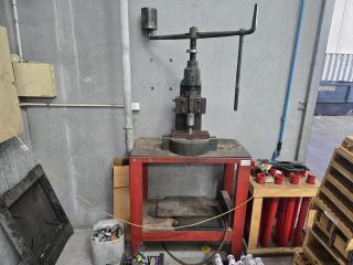 Fly Press on Stand