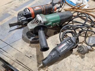3x Power Tools by Hikoki, Dremel, Black & Decker