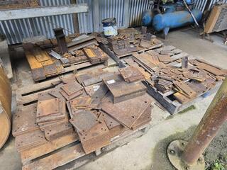4 Pallets of Steel Plate Parts 