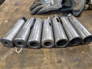 7x Morse Taper No.5 Drill Shank Sleeve Adapters