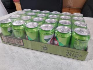 7Up Soft Drinks, 24x 330mL Cans