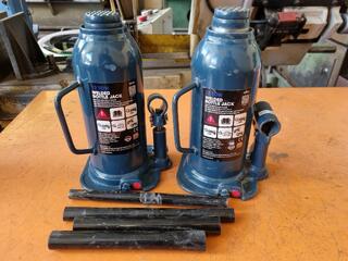 2x 12-Ton Welded Bottle Jacks by The Tool Shed