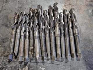 14x Imperial Size Drills w/ Morse Taper No.2 Shanks