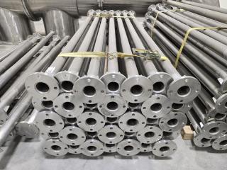 35 x Stainless Steel Pipe Sections