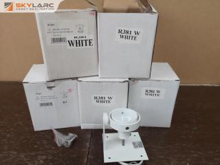 5x Ceiling Spot Light Units by Halcyon. New