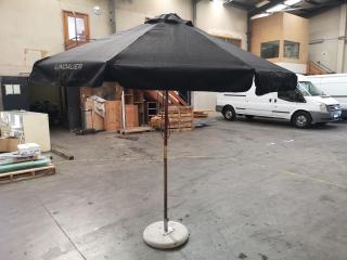 Outdoor Patio Deck Umbrella w/ Weighted Base