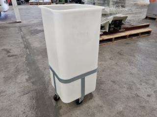 Food Grade Plastic Bin w/ Trolley
