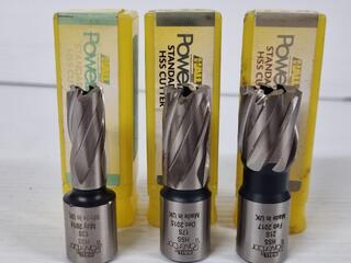 3x PowerBor Annular Cutters, never used!