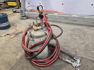 Spray Painting Pot and Gun