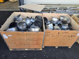 2 x Crates of Stainless Steel Ducting