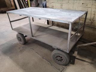 Mobile Workshop Table Trolley Cart