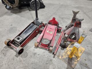 Assorted Trolley Jacks & Jack Stands