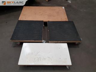 4 x Flatbed Trolleys