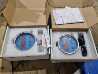 2x Digital Pressure Gauges
