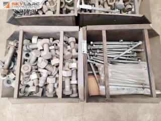 2 Steel Bins of Galv Bolts