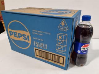 Pepsi, 15x 600mL Plastic Bottles