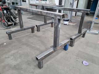Pair of Heavy Steel Sawhorses