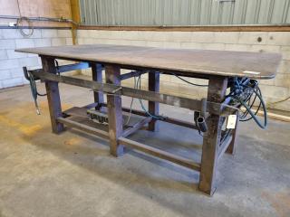 Heavy Steel Welding Workbench Table