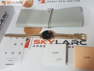 Cluse Minuit Gold/Gold Metallic Watch